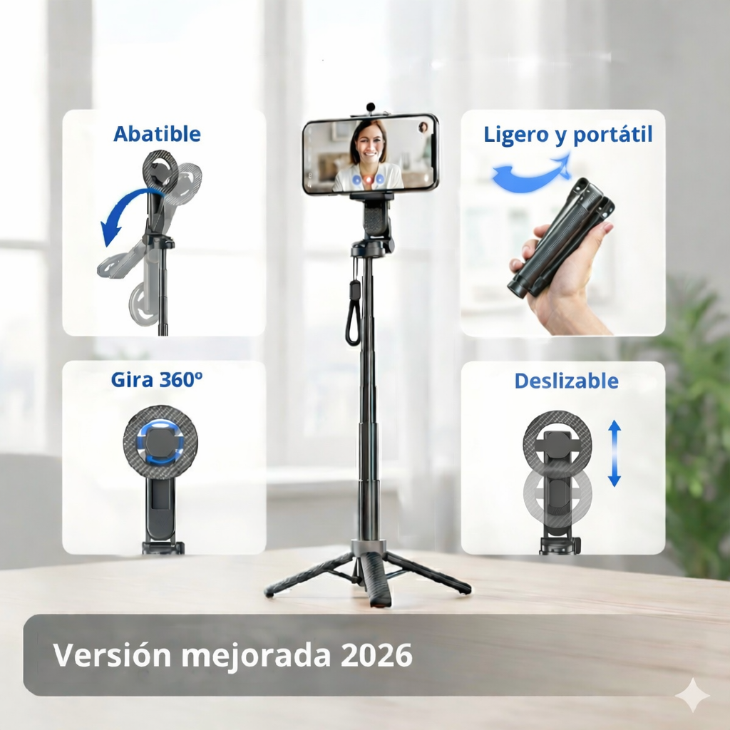 Palo selfie magnético 360º