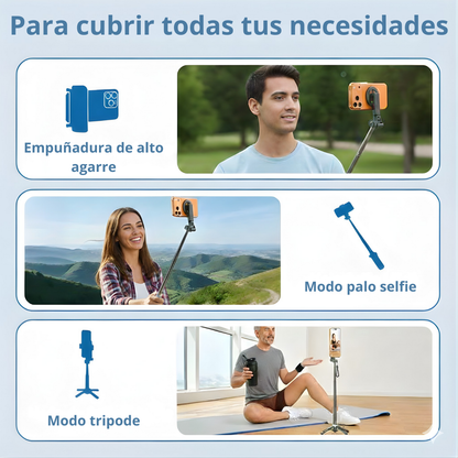 Palo selfie magnético 360º